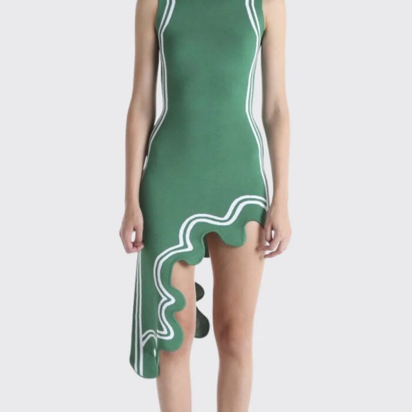 REVOLVE Green Asymmetrical Dress - Picture 9 of 14